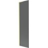 Mexen Next L Bathtub Screen 1-Panel 50 x 150 cm, Graphite, Brushed Gold - 895-050-000-03-40-55