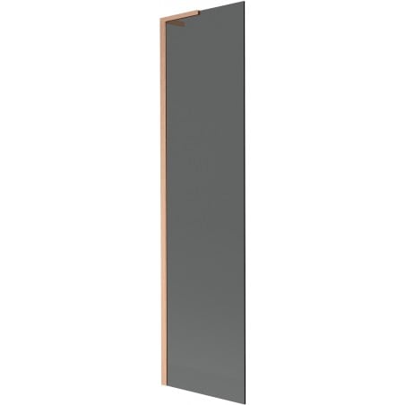 Mexen Next L 1-panel Bathtub Screen 50 x 150 cm, Graphite, Brushed Copper - 895-050-000-03-40-65