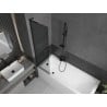 Mexen Next L 1-wing bath screen 50 x 150 cm, graphite, black - 895-050-000-03-40-70