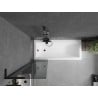 Mexen Next L Bathtub Screen 1-Panel 50 x 150 cm, Graphite, Black - 895-050-000-03-40-70