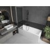 Mexen Next L Bathtub Screen 1-Panel 50 x 150 cm, Graphite, Gun Metal - 895-050-000-03-40-95