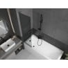 Mexen Next L Bathtub Screen 1-Panel 50 x 150 cm, Graphite, Gun Metal - 895-050-000-03-40-95