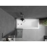 Mexen Next L Bathtub Screen 1-Panel 50 x 150 cm, Graphite, Gun Metal - 895-050-000-03-40-95