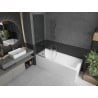 Mexen Next L Bathtub Screen 1-Panel 50 x 150 cm, Graphite, Brushed Nickel - 895-050-000-03-40-97