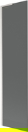 Mexen Next L Bathtub Screen 1-Panel 50 x 150 cm, Graphite, Brushed Nickel - 895-050-000-03-40-97