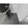 Mexen Kioto+ Walk-in Shower Wall with Shelf 110 x 200 cm, Transparent, White - 800-110-121-20-00