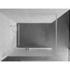 Mexen Kioto+ shower wall with shelf Walk-in 100 x 200 cm, frosted, white - 800-100-121-20-30
