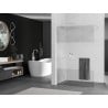 Mexen Kioto+ Walk-in Shower Wall with Shelf 31.5 x 78.7 in, Transparent/Frosted, White - 800-080-121-20-35