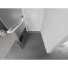Mexen Kioto+ Shower Wall with Walk-in Shelf 90 x 200 cm, transparent/frosted, white - 800-090-121-20-35