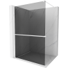 Mexen Kioto+ Walk-in Shower Wall with Shelf 70 x 200 cm, Graphite, White - 800-070-121-20-40