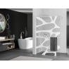 Mexen Kioto+ shower wall with shelf Walk-in 130 x 200 cm, white wave, white - 800-130-121-20-97