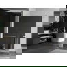 Mexen Kioto+ Shower Wall with Walk-in Shelf 70 x 200 cm, Mirror, White - 800-070-121-20-50