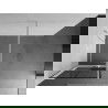 Mexen Kioto+ Shower Wall with Walk-in Shelf 70 x 200 cm, Black Pattern, White - 800-070-121-20-77