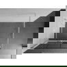 Mexen Kioto+ shower screen with shelf Walk-in 110 x 200 cm, black pattern, white - 800-110-121-20-77
