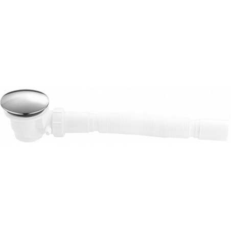Mexen shower tray siphon with sediment trap, chrome - 49000-00