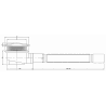 Mexen shower tray siphon with a settling tank, Black - 49000-70