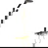Mexen Blaze wall-mounted shower set with rain shower and faucet, black/gold - 78109-75