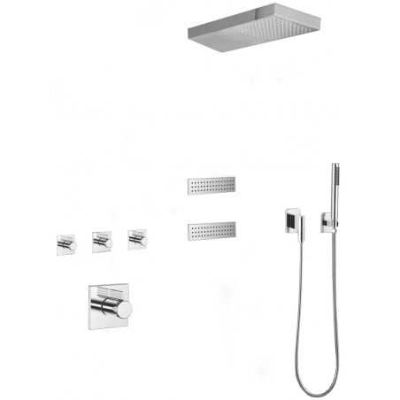 Mexen Fall concealed shower set, chrome - 7602-04-00