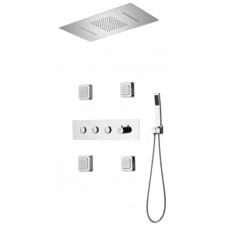 Mexen Soler concealed shower set, chrome - 7601-04-00