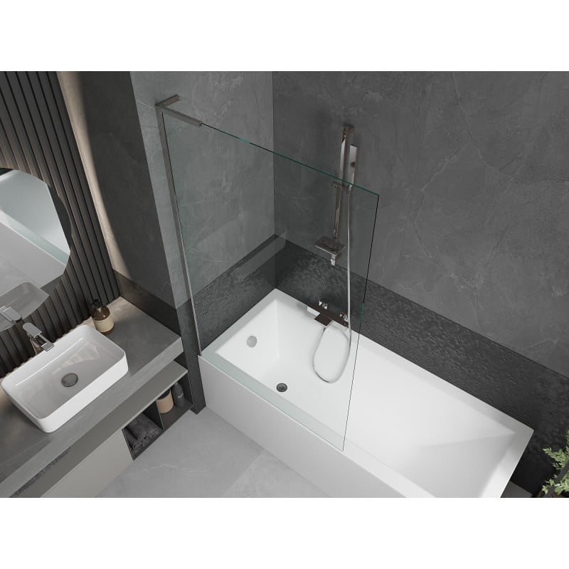 Mexen Next L Bath Screen 1-Panel 100 x 150 cm, Transparent, Chrome - 895-100-000-03-00-01