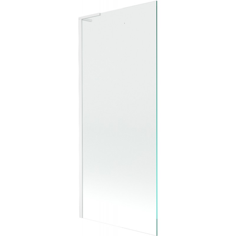 Mexen Next L bath screen 1-wing 80 x 150 cm, transparent, white - 895-080-000-03-00-20