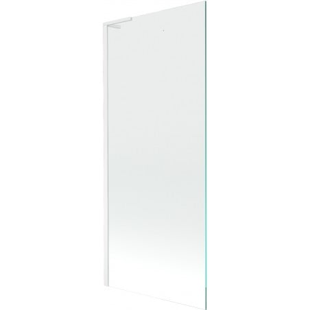 Mexen Next L bath screen 1-wing 80 x 150 cm, transparent, white - 895-080-000-03-00-20