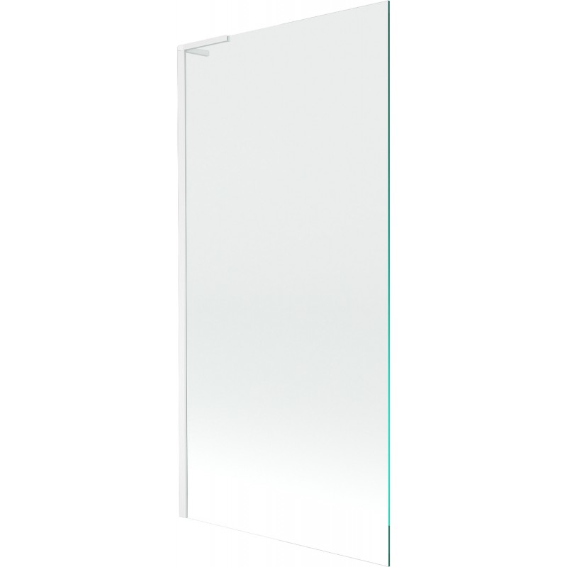 Mexen Next L Bathtub Wall 1-Panel 90 x 150 cm, Transparent, White - 895-090-000-03-00-20