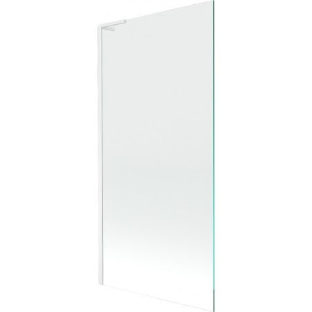 Mexen Next L Bathtub Wall 1-Panel 90 x 150 cm, Transparent, White - 895-090-000-03-00-20