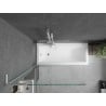 Mexen Next L 1-wing bathtub screen 90 x 150 cm, transparent, white - 895-090-000-03-00-20