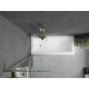 Mexen Next L single-wing bathtub panel 60 x 150 cm, transparent, gold - 895-060-000-03-00-50