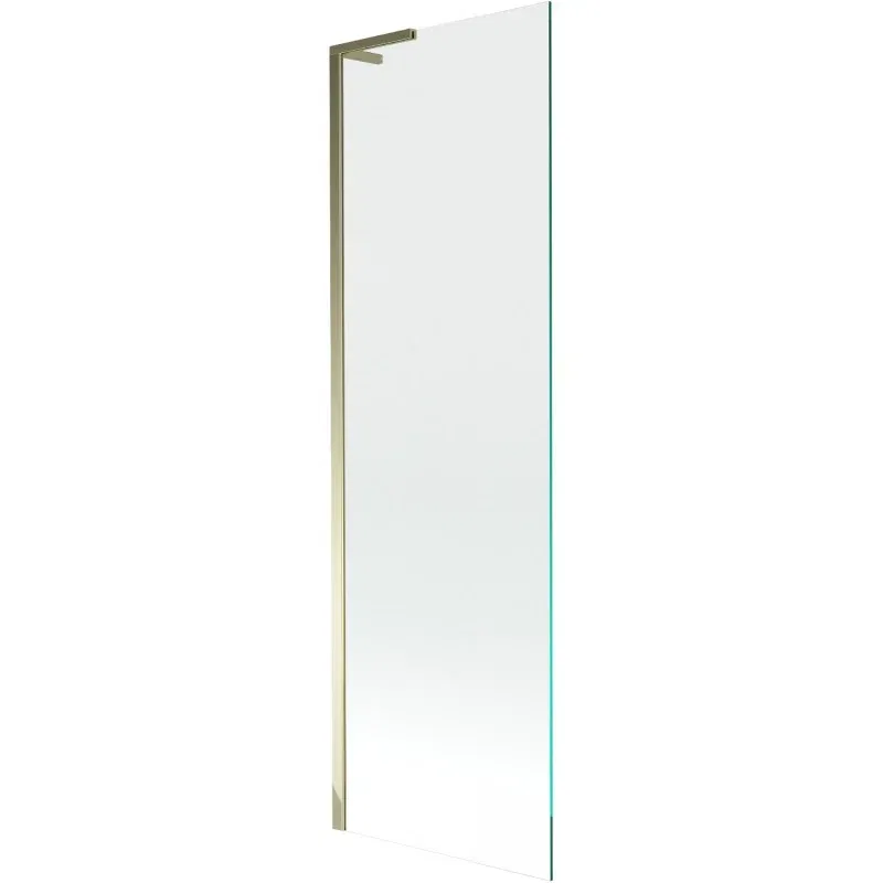 Mexen Next L single-wing bath panel 60 x 150 cm, transparent, gold - 895-060-000-03-00-50