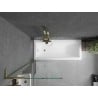 Mexen Next L Bathtub Screen 1-Panel 70 x 150 cm, Transparent, Gold - 895-070-000-03-00-50