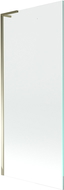 Mexen Next L bathtub screen 1-panel 80 x 150 cm, transparent, gold - 895-080-000-03-00-50