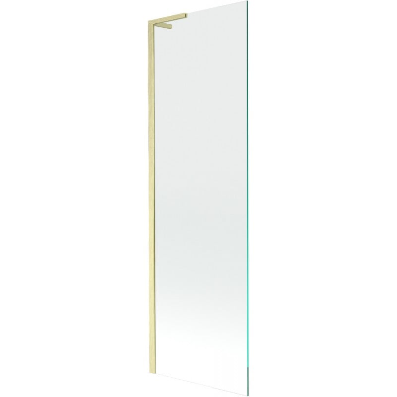 Mexen Next L bath screen 1-wing 60 x 150 cm, transparent, brushed gold - 895-060-000-03-00-55