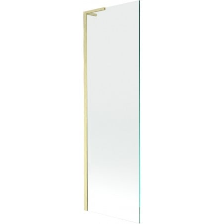Mexen Next L bath screen 1-wing 60 x 150 cm, transparent, brushed gold - 895-060-000-03-00-55