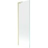 Mexen Next L 1-panel bath screen 60 x 150 cm, transparent, brushed gold - 895-060-000-03-00-55