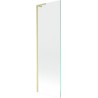 Mexen Next L bath screen 1-wing 60 x 150 cm, transparent, brushed gold - 895-060-000-03-00-55