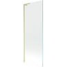 Mexen Next L Bathtub Screen 1-Panel 70 x 150 cm, Transparent, Brushed Gold - 895-070-000-03-00-55