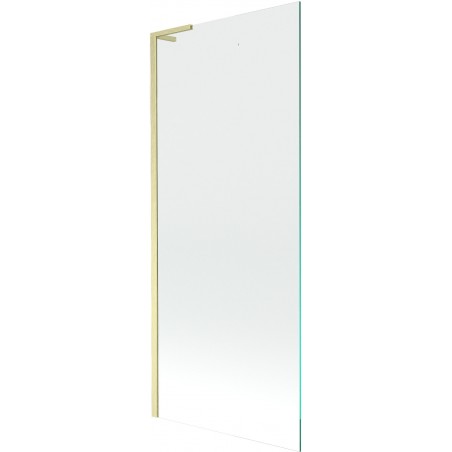 Mexen Next L 1-wing bath screen 80 x 150 cm, transparent, brushed gold - 895-080-000-03-00-55