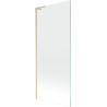 Mexen Next L Bathtub Screen 1-Panel 80 x 150 cm, Transparent, Brushed Gold - 895-080-000-03-00-55