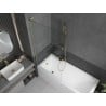 Mexen Next L Bathtub Screen 1-Wing 90 x 150 cm, Transparent, Brushed Gold - 895-090-000-03-00-55