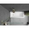 Mexen Next L 1-wing bath screen 90 x 150 cm, transparent, brushed gold - 895-090-000-03-00-55
