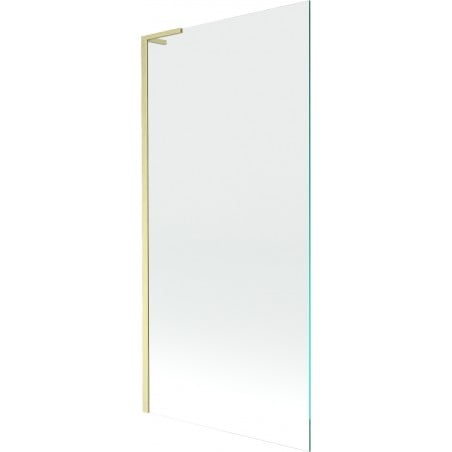 Mexen Next L Bathtub Screen 1-Wing 90 x 150 cm, Transparent, Brushed Gold - 895-090-000-03-00-55