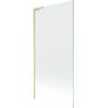 Mexen Next L Bathtub Screen 1-Wing 90 x 150 cm, Transparent, Brushed Gold - 895-090-000-03-00-55