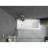 Mexen Next L 1-wing Bath Screen 100 x 150 cm, Transparent, Brushed Gold - 895-100-000-03-00-55