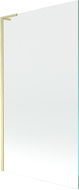 Mexen Next L Bath Screen Single-Panel 100 x 150 cm, Transparent, Brushed Gold - 895-100-000-03-00-55