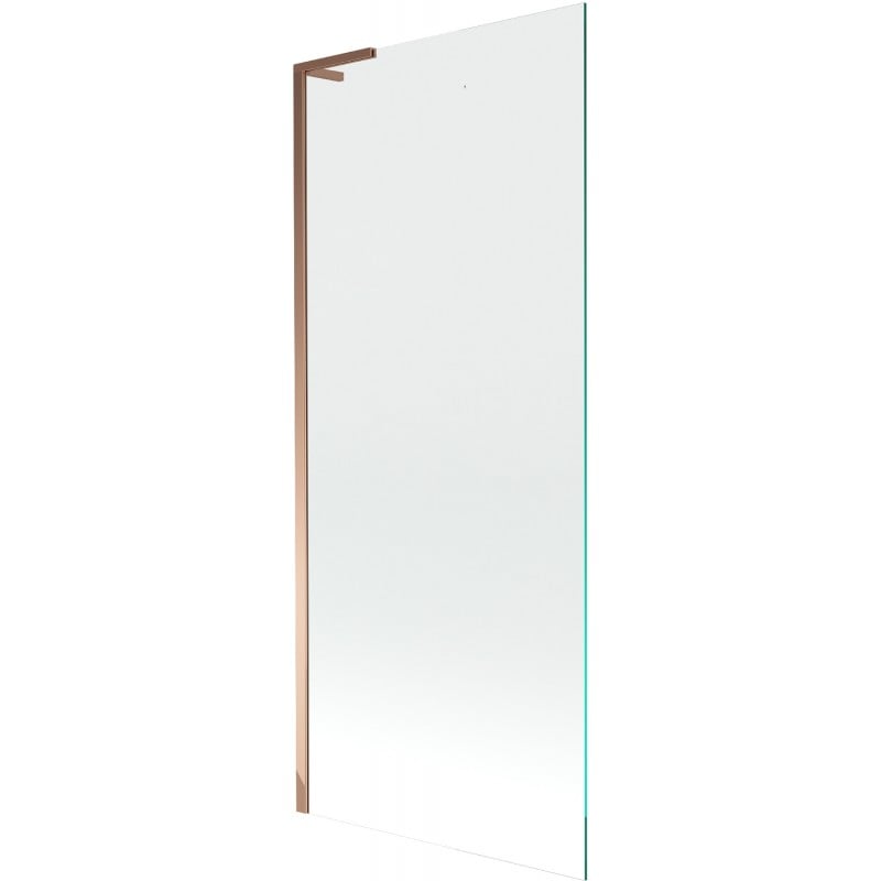 Mexen Next L 1-panel bath screen 80 x 150 cm, transparent, rose gold - 895-080-000-03-00-60