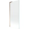 Mexen Next L 1-panel bath screen 80 x 150 cm, transparent, rose gold - 895-080-000-03-00-60