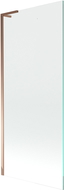 Mexen Next L 1-panel bath screen 80 x 150 cm, transparent, rose gold - 895-080-000-03-00-60