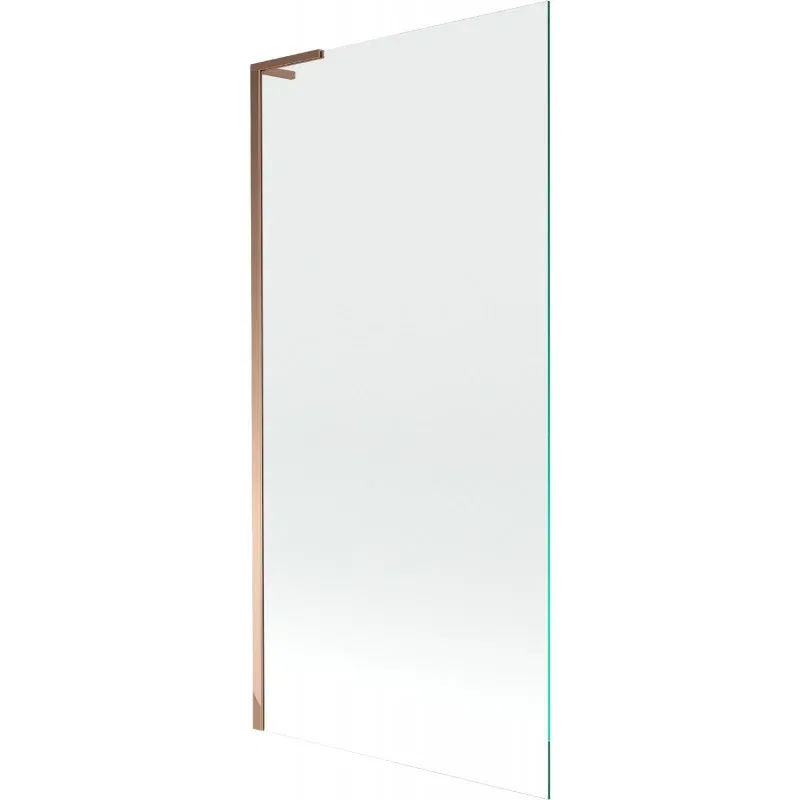 Mexen Next L 1-panel bath screen 90 x 150 cm, transparent, rose gold - 895-090-000-03-00-60